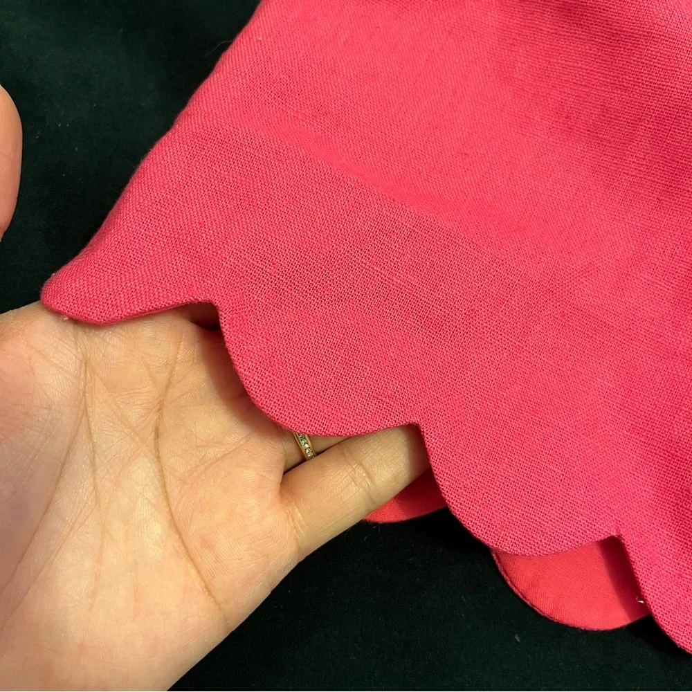 NWT J. Crew Factory Scalloped Sidewalk Skirt in Pink - Picture 8 of 11